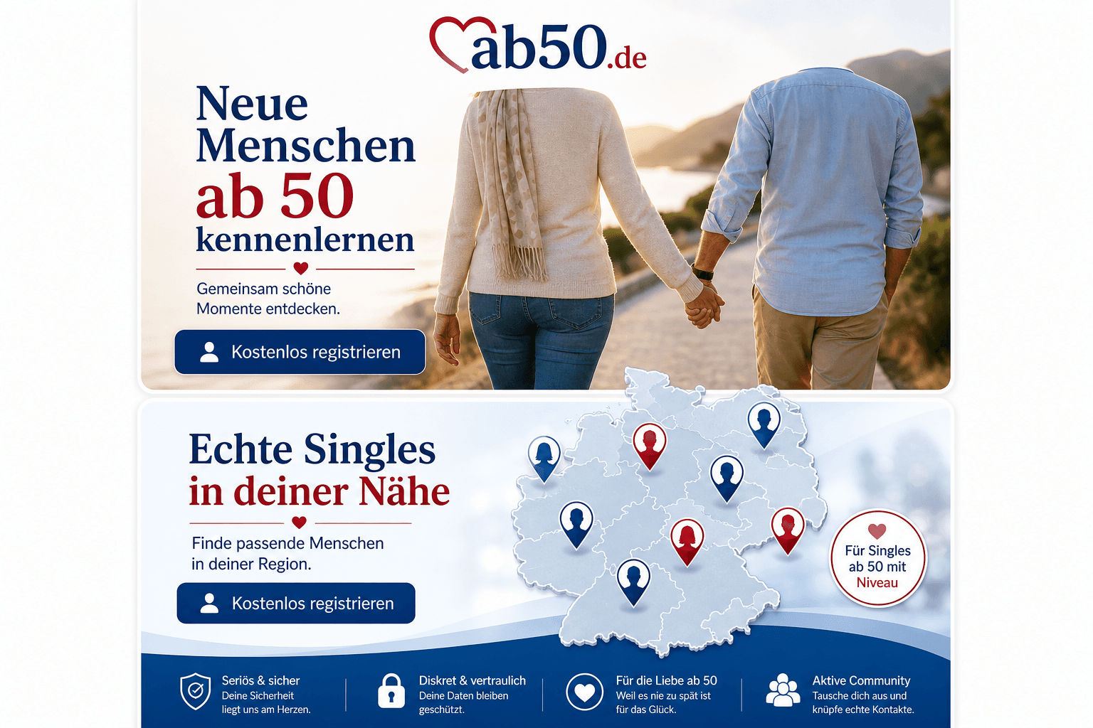 Neue Menschen ab 50 in deiner Nähe kennenlernen