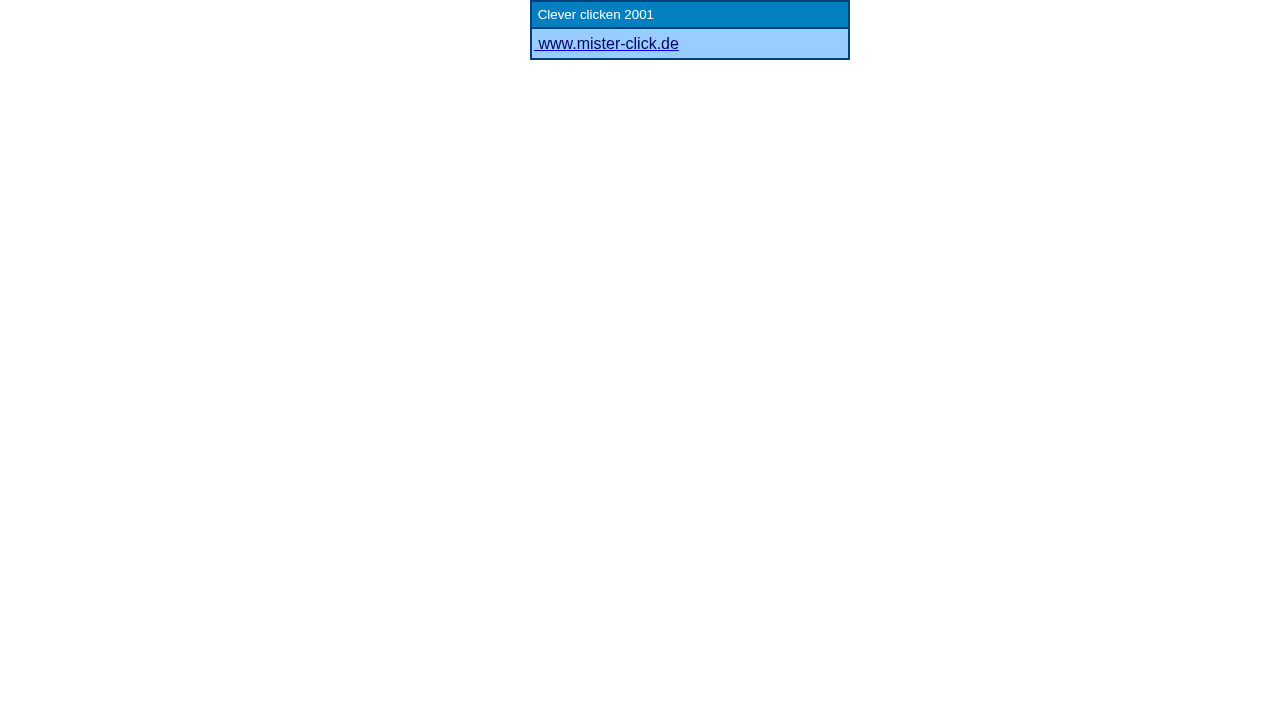 Wayback-Snapshot von ab50.de aus dem Jahr 2001 mit sehr reduziertem, frühem Web-Auftritt.